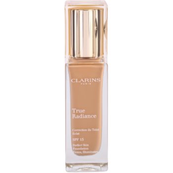 

Clarins Face Make-Up True Radiance освітлюючий та зволожуючий тональний крем SPF 15 110,5 Almond 30 мл