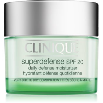 Clinique Superdefense crema hidratanta de zi cu protectie solara ten uscat si mixt