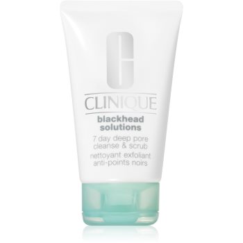 Clinique blackhead solutions demachiant cu efect de peenling impotriva punctelor negre