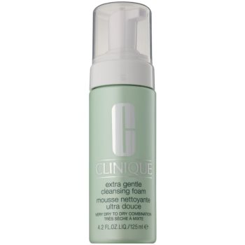 Clinique extra gentle cleansing foam demachiant spumant delicat uscata si foarte uscata