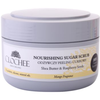 Clochee Simply Organic cukrový peeling na tělo 250 ml