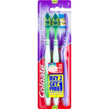 

Colgate Zig Zag зубні щіточки medium 3 шт 3 кс