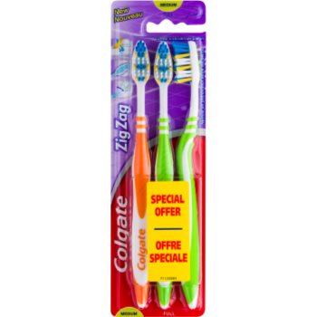 

Colgate Zig Zag зубні щіточки medium 3 шт 3 кс