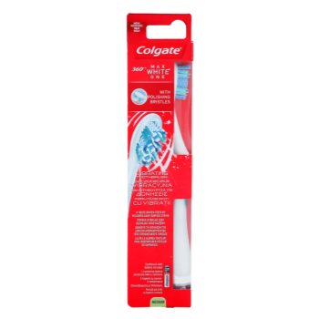 Colgate Max White One 360° periuta de dinti vibratoare cu baterii mediu