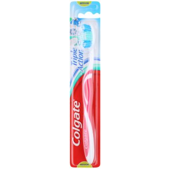 

Colgate Triple Action зубна щітка середньої жорсткості Pink