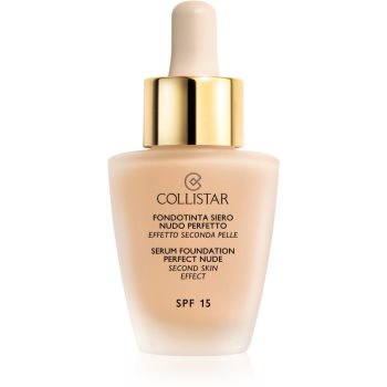 Collistar serum foundation perfect nude machiaj de stralucire pentru un look natural spf 15