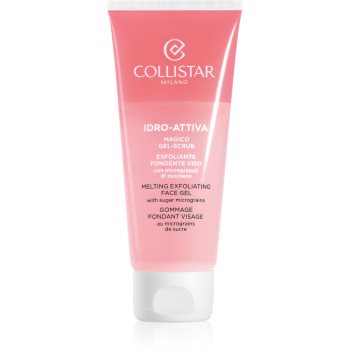 Collistar idro-attiva melting exfoliatiing face gel exfoliant din zahăr pentru față