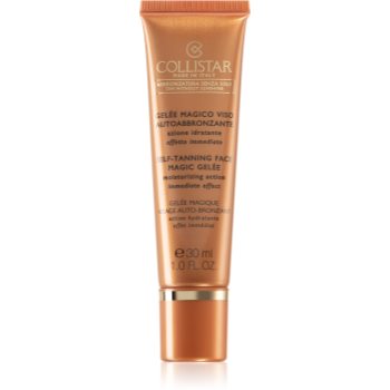 Collistar tan without sunshine self-tanning face magic gelée gel autobronzant facial