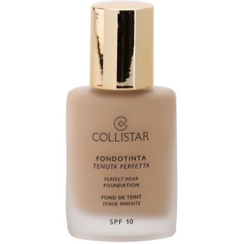 Collistar foundation perfect wear fard lichid rezistent la apa spf 10