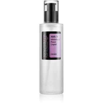 Cosrx aha7 whitehead power liquid esenta exfolianta pentru piele cu hiperpigmentare