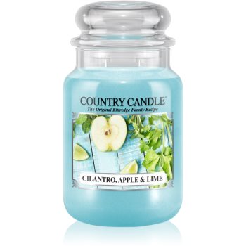 Country Candle Cilantro, Apple & Lime lumânare parfumată
