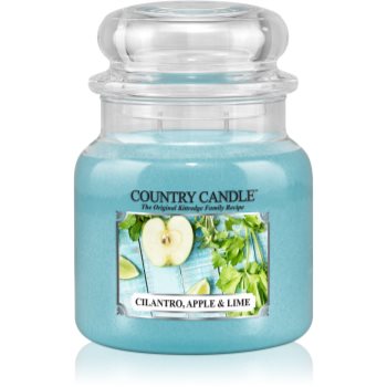 Country candle cilantro, apple & lime lumânare parfumată