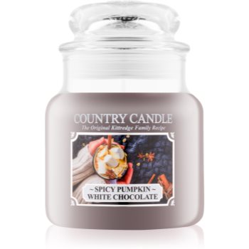 Country Candle Spicy Pumpkin White Chocolate lumânare parfumată