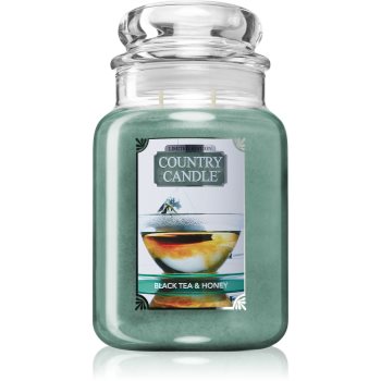 Country candle black tea & honey lumânare parfumată