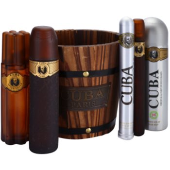 Cuba Gold dárková sada V. toaletní voda 100 ml + toaletní voda 35 ml + deodorant ve spreji 200 ml + voda po holení 100 ml