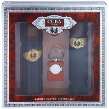 Cuba Gold dárková sada IX. toaletní voda 100 ml + voda po holení 100 ml + přívěsek
