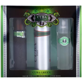 

Cuba Green подарунковий набір ІІ Туалетна вода 100 ml + Вода після гоління 100 ml + Дезодорант 200 ml