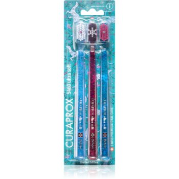 Curaprox limited edition glitter periuțe de dinți ultra soft