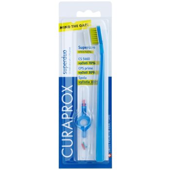 

Curaprox 5460 Ultra Soft Superduo зубна щітка + запасні міжзубні щітки з тримачем