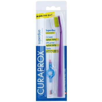 

Curaprox 5460 Ultra Soft Superduo зубна щітка + запасні міжзубні щітки з тримачем