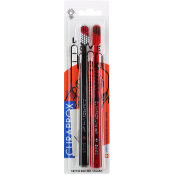 Curaprox 5460 Ultra Soft Tattoo Edition periuta de dinti 2 piese