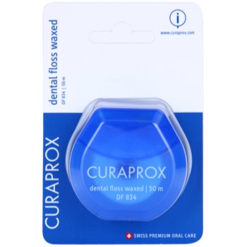 Curaprox Dental Floss Waxed DF 834 ata dentara cu aroma de menta