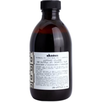 Davines alchemic chocolate șampon pentru a evidentia culoarea parului