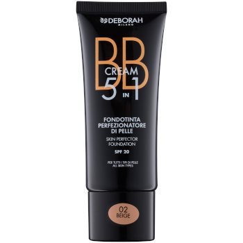 

Deborah Milano 5 in 1 BB крем 5 в 1 SPF 20 відтінок 02 Beige 30 мл