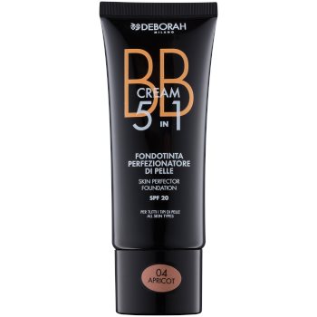 

Deborah Milano 5 in 1 BB крем 5 в 1 SPF 20 відтінок 04 Apricot 30 мл