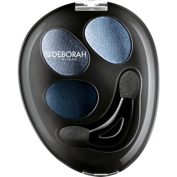 

Deborah Milano HI-TECH Ombretto Trio палітра тіней для повік для вологого та сухого нанесення відтінок 12 Blue Jeans