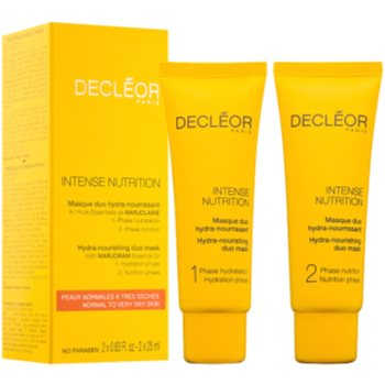 

Decléor Intense Nutrition зволожуюча та поживна маска для обличчя дуо 2 x 25 мл