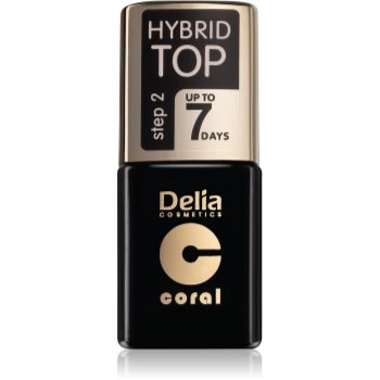 Delia cosmetics hybrid gel lac gel de unghii pentru acoperirea superioară