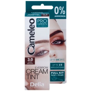 Delia Cosmetics Cameleo Pro Green culoare pentru sprancene fără amoniac