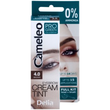 Delia Cosmetics Cameleo Pro Green culoare pentru sprancene fără amoniac