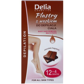 

Delia Cosmetics Depilation Chocolate Fragrance воскові смужки для депіляції для тіла 16 кс