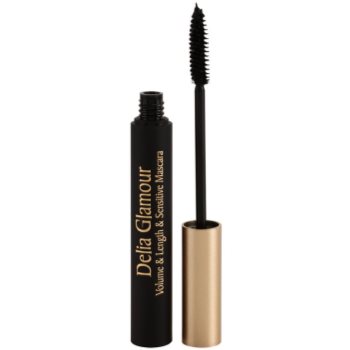 Delia cosmetics glamour mascara pentru volum si lungire pentru ochi sensibili