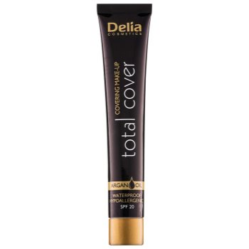 Delia cosmetics total cover machiaj rezistent la apa spf 20