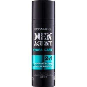 Dermacol Men Agent Hydra Care balsam hidratant dupa barbierit 2 in 1
