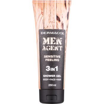 Dermacol men agent sensitive feeling gel de dus 3 in 1