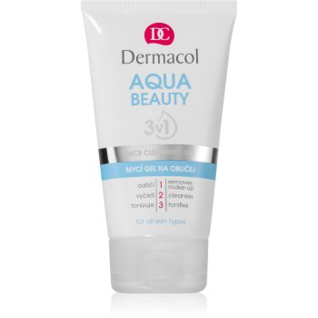 Dermacol aqua beauty gel facial de curatare 3 in 1