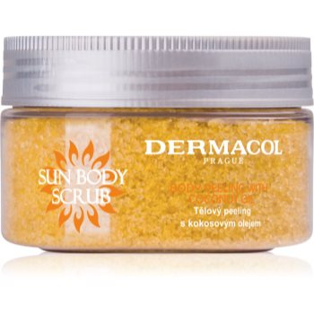 Dermacol sun exfoliant de corp cu zahăr cu arome de piersici