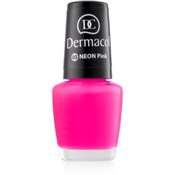 

Dermacol Neon неоновий лак для нігтів відтінок 03 Pink 5 мл