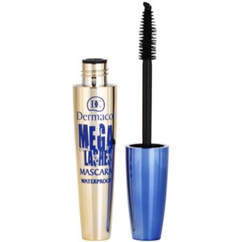 Dermacol mega lashes mascara waterproof pentru volum