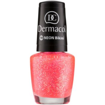 

Dermacol Neon неоновий лак для нігтів відтінок 19 Bikini 5 мл