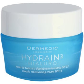 Dermedic hydrain3 hialuro crema puternic hidratanta spf 15