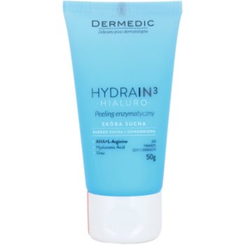 Dermedic hydrain3 hialuro peeling enzimatic pentru pielea uscata si deshidratata