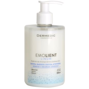 Dermedic Linum Emolient mýdlo na ruce pro ochranu lipidové bariéry 300 ml
