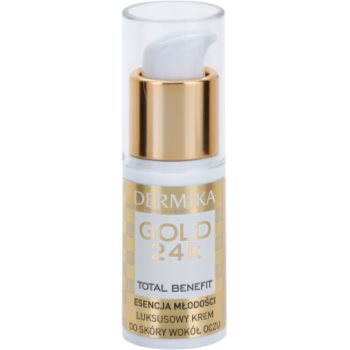 Dermika gold 24k total benefit crema lux de intinerire zona ochilor