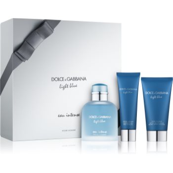 

Dolce & Gabbana Light Blue Eau Intense Pour Homme подарунковий набір І Парфумована вода 100 ml + Гель для душу 50 ml + Бальзам після гоління 75 ml