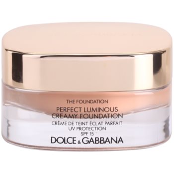 

Dolce & Gabbana The Foundation Perfect Luminous Creamy Foundation роз'яснюючий тональний крем SPF 15 відтінок 140 Soft Sand 30 мл